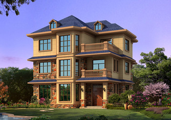 130平米左右三層農村小別墅,經典永不過時三層小洋樓