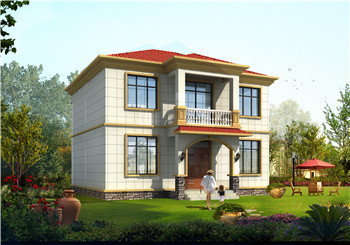 農村二層樓房設計圖紙，含全套設計方案（施工圖+效果圖）