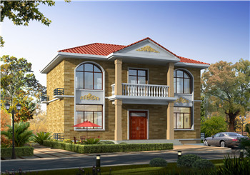 100平方米自建房二層設計圖紙及效果圖，12x9米