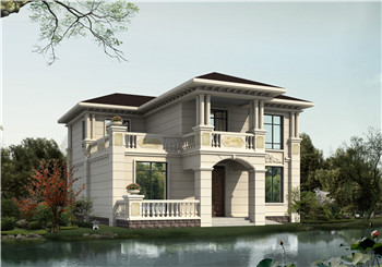 歐式二層別墅戶型圖（帶全套Cad設計施工圖+效果圖）