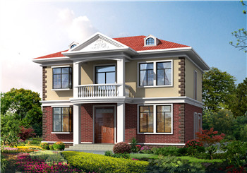 農(nóng)村二層住宅樓房設(shè)計圖紙，全套方案（施工圖+效果圖）