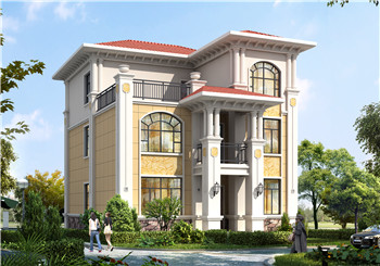 經典三層別墅設計圖紙（全套施工圖+效果圖），新農村自建推薦