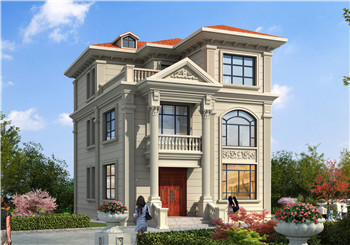 小戶型現(xiàn)代新農(nóng)村三層房屋設(shè)計建筑圖及效果圖