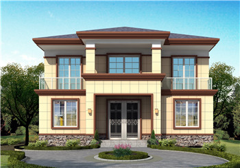 125平方米新農村二層房屋施工設計CAD圖紙加效果圖