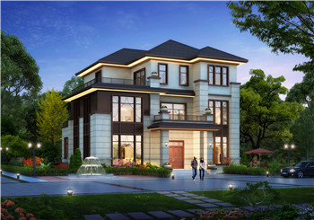 鄉村三層別墅施工圖紙帶效果圖，田園別墅設計圖紙推薦