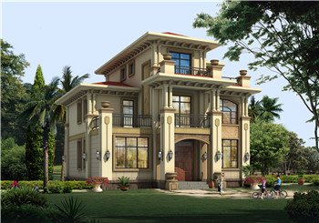 新農村兩層半小洋樓房設計圖，預算33萬左右