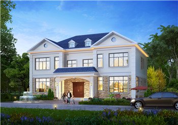 240平方米新農村漂亮的兄弟雙拼別墅設計圖紙，單戶120平