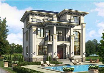 140平方米新農村復式自建房子，三層別墅建筑圖紙及效果圖