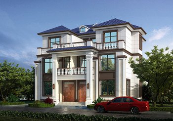 新中式農村兄弟合建三層雙拼別墅全套設計圖紙，3款戶型方案