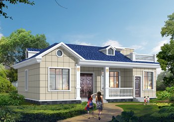 農村養老房還是一層好，帶閣樓的一層房子設計圖