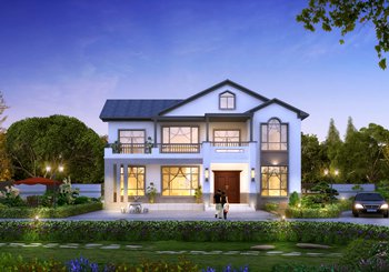 鄉村兩層半別墅設計圖，一層160平，主體30萬左右