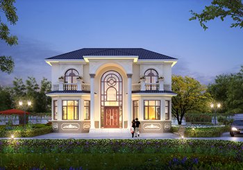 二層精美偏法式風格別墅設計圖，不但顏值高，品質還高