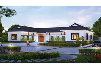 兄弟合建中式一層四合院設計圖，古樸雅致代代相傳，永不過時