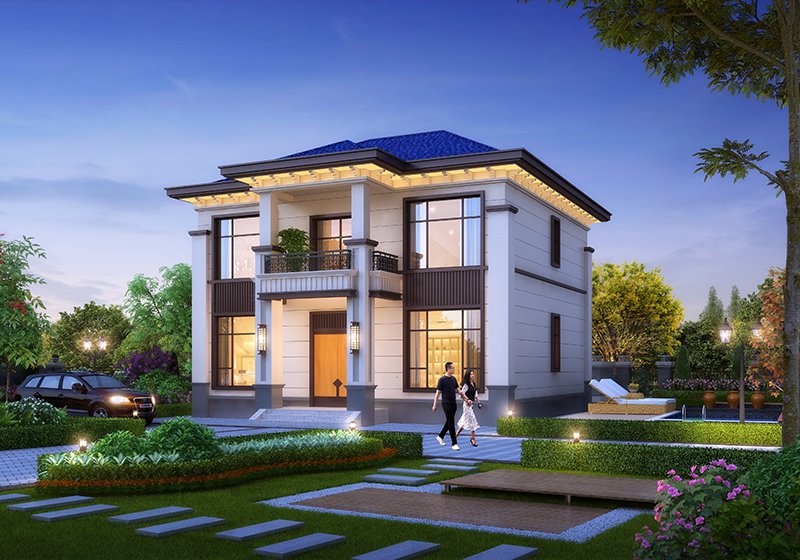 最新網(wǎng)紅二層別墅，寬敞時(shí)尚沉穩(wěn)大氣，布局實(shí)用正好滿足您的需求