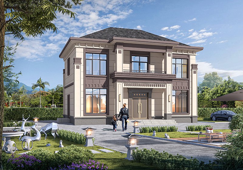 三間二層最好看別墅設(shè)計圖，簡單實用美到爆炸，農(nóng)村建房新潮流