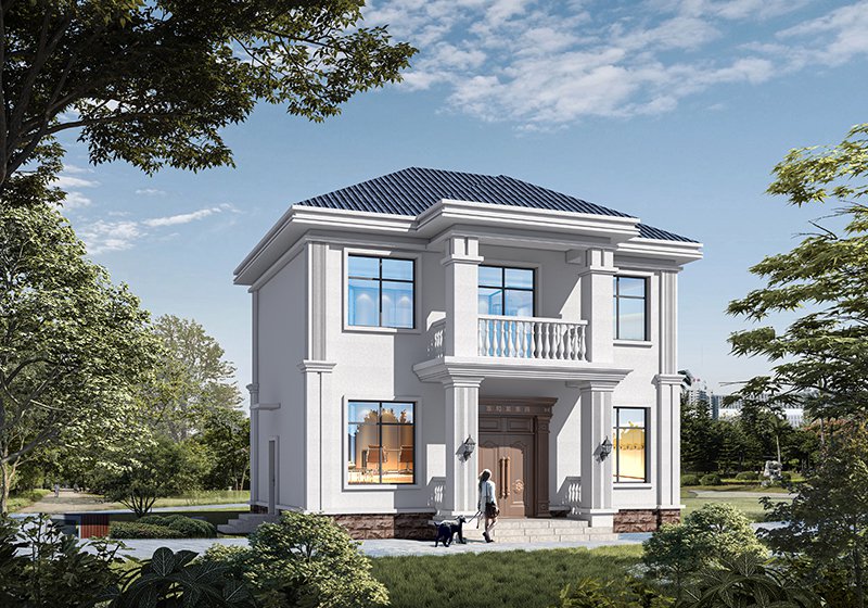 小型農村二層自建樓房設計圖，面寬10米小占地經濟