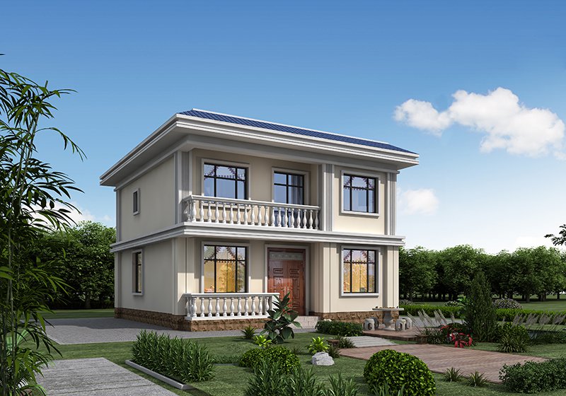 80多平米二層小型自建房設(shè)計(jì)圖，經(jīng)濟(jì)舒適別具一格