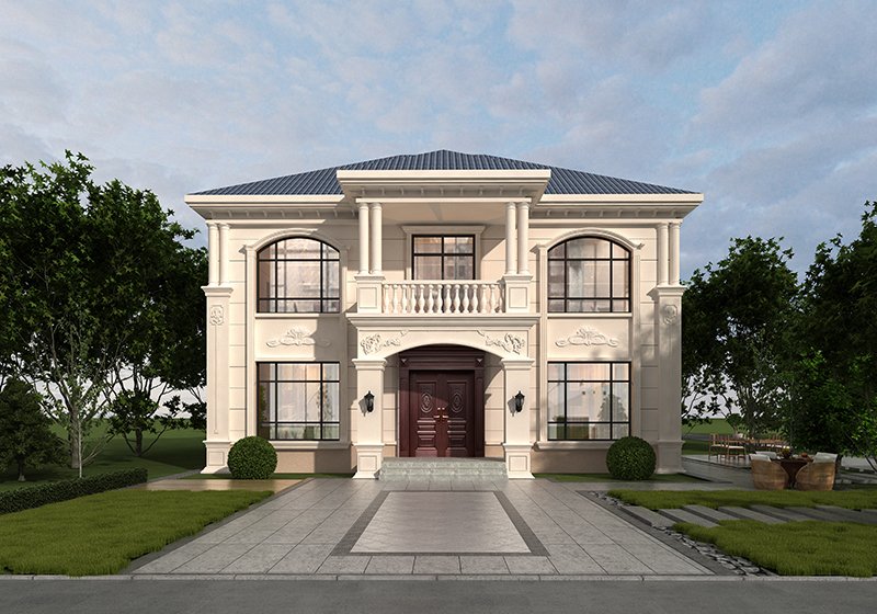 歐式二層別墅設(shè)計(jì)圖，漂亮實(shí)用性?xún)r(jià)比還高，13米乘10米