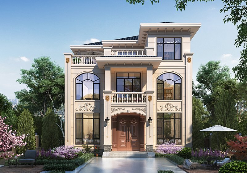 經典簡約三層農村自建房設計圖，功能實用簡單大氣，比城里鴿子窩舒服多了！