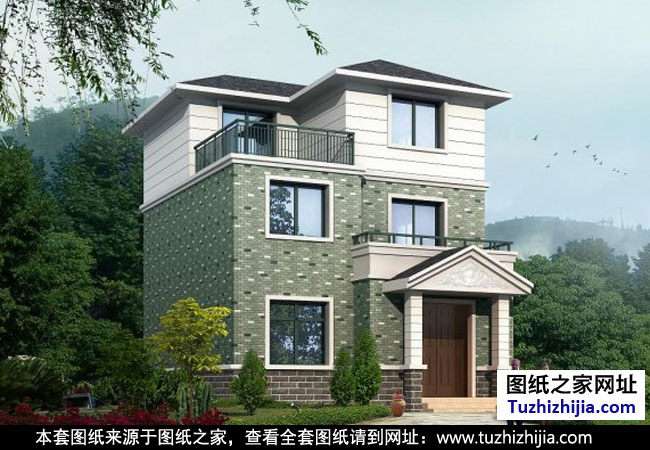 小型農(nóng)村三層別墅住宅設(shè)計(jì)圖紙效果圖