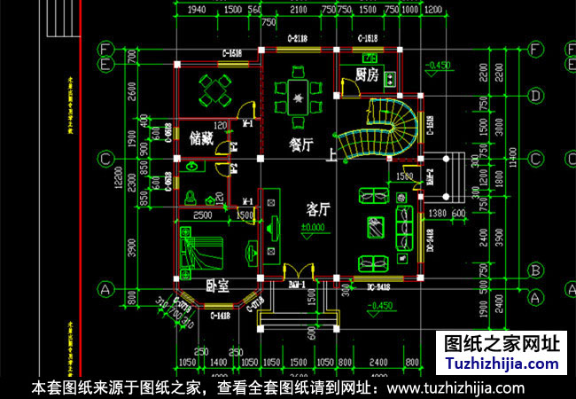 歐式二層小別墅設(shè)計圖紙