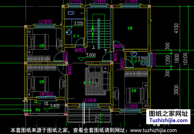 新農村三層別墅設計平面圖