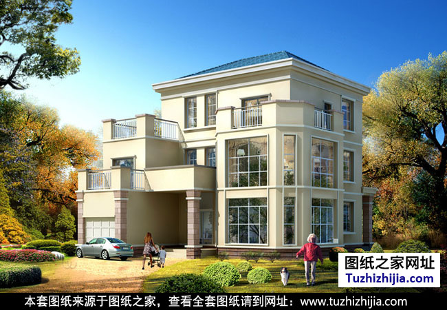 140平方米別墅設計圖紙 效果圖