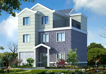 100平方米新農村房屋設計圖紙，新農村住宅精選（含外觀效果圖）