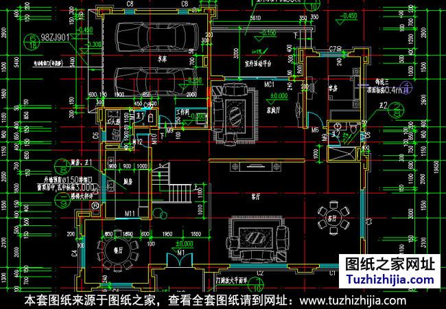 高檔歐式別墅設計圖紙