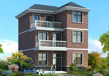 90平新農(nóng)村三層住宅設(shè)計圖紙，小別墅設(shè)計方案精選，帶效果圖