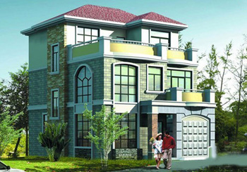 三層復(fù)式別墅戶型圖（全套施工圖+效果圖），別墅方案精選