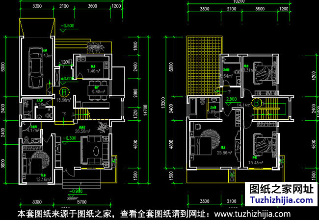 三層別墅設計圖紙