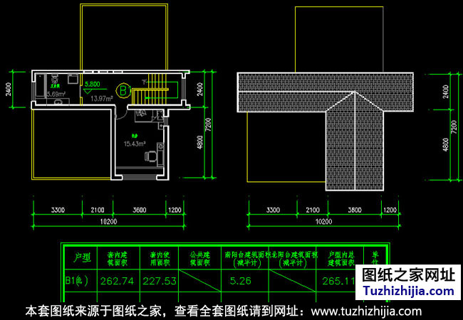 農村三層別墅設計圖紙帶效果圖