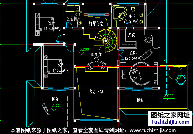 自建二層獨棟別墅設計戶型圖 效果圖