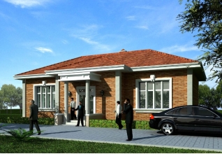 160平方米一層平房建筑圖16x10米造價(jià)：10萬(wàn)農(nóng)村別墅設(shè)計(jì)圖！