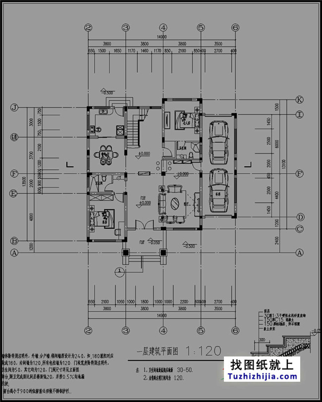 新農(nóng)村全套四層別墅設(shè)計(jì)圖紙