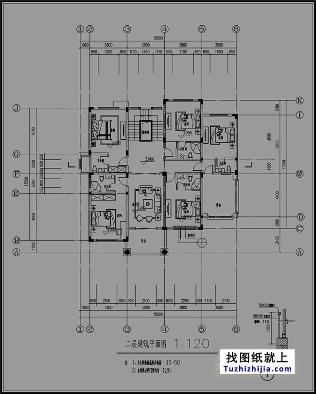 新農(nóng)村全套四層別墅設(shè)計(jì)圖紙