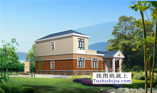 215平方米新農村一層房屋建筑設計施工圖，17x12米