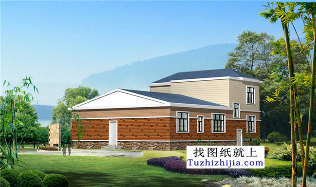 215平方米新農村一層房屋建筑設計施工圖，17x12米