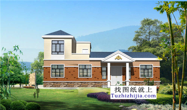 215平方米新農村一層房屋建筑設計施工圖，17x12米