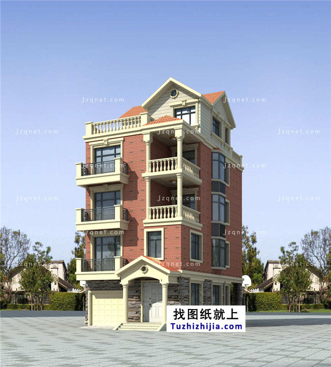 107平方米新農村五層別墅設計圖及效果圖