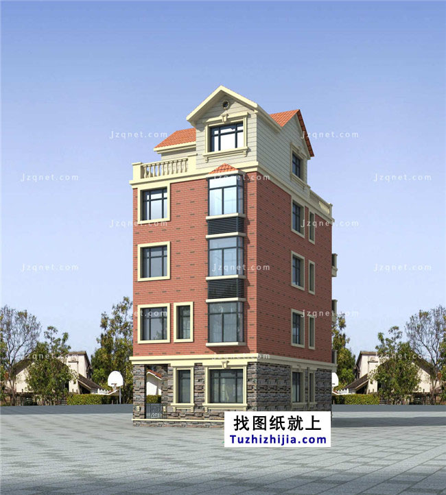 107平方米新農村五層別墅設計圖及效果圖