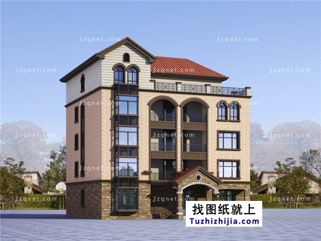 250平方米農村五層別墅設計圖紙