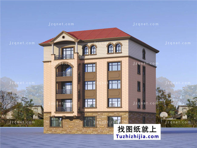 250平方米農村五層別墅設計圖紙