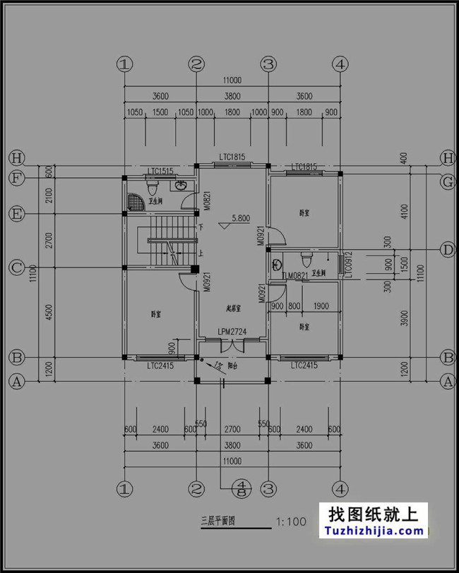 三層半經典小別墅房屋設計圖紙