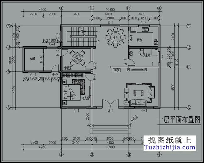 100平方米,新農村二層房屋設計圖紙