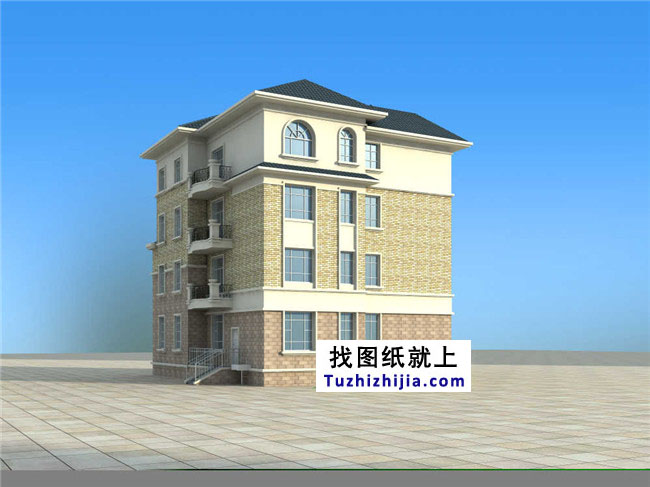 地中海風格農村四層房屋設計圖紙