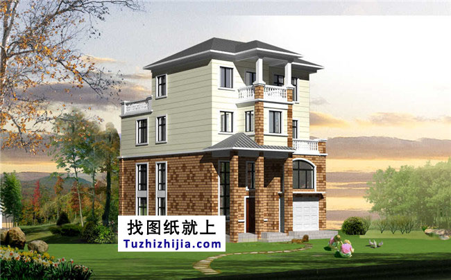 農(nóng)村四層帶商鋪的房屋設(shè)計(jì)圖紙