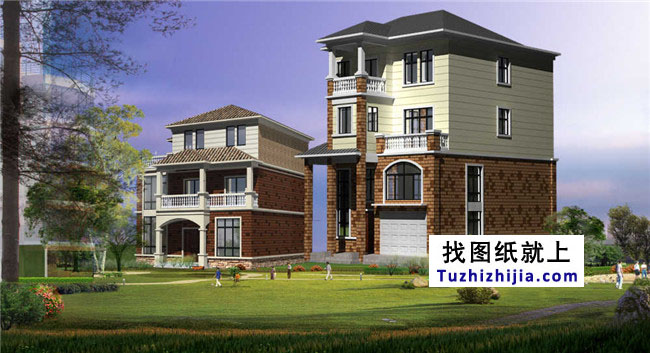 農(nóng)村四層帶商鋪的房屋設(shè)計(jì)圖紙