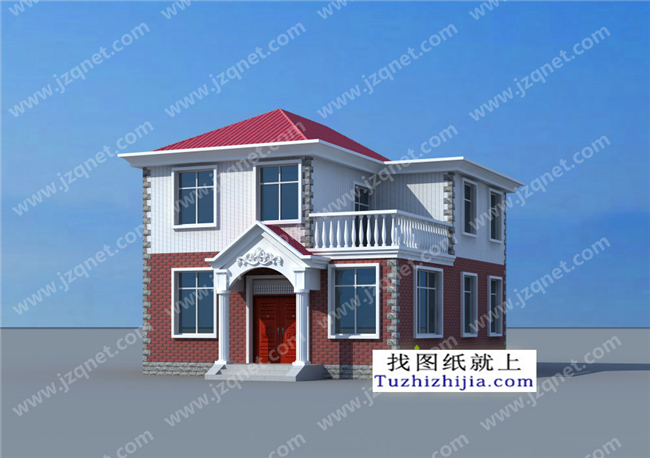 112平方米鄉(xiāng)村兩層別墅設(shè)計(jì)圖紙及效果圖大全，9x12米